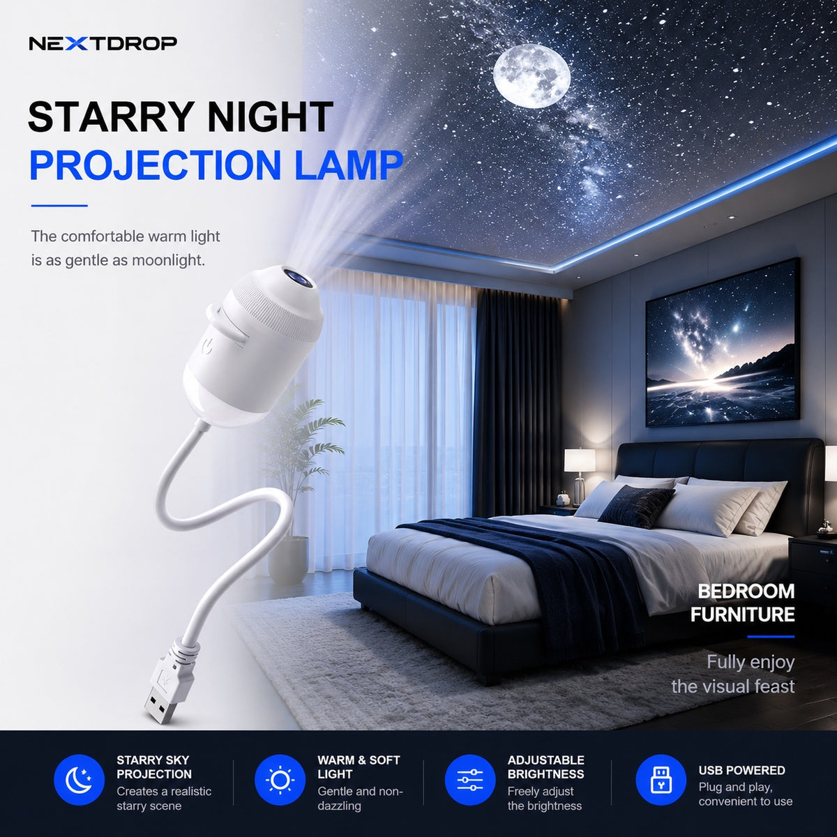 Starry Night Light Projector